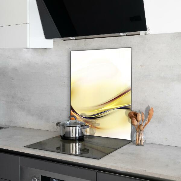 Skleněný panel Abstrakce energetických vln