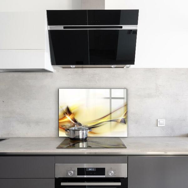 Skleněný panel Abstrakce energetických vln