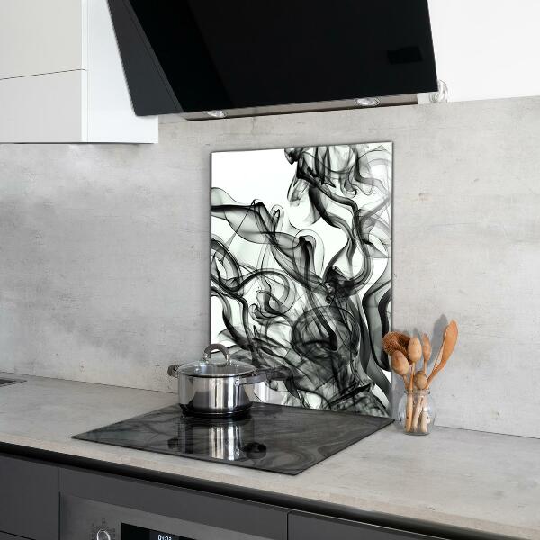 Skleněný panel Stuhy abstrakce kouře