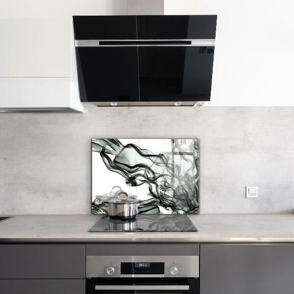 Skleněný panel Stuhy abstrakce kouře