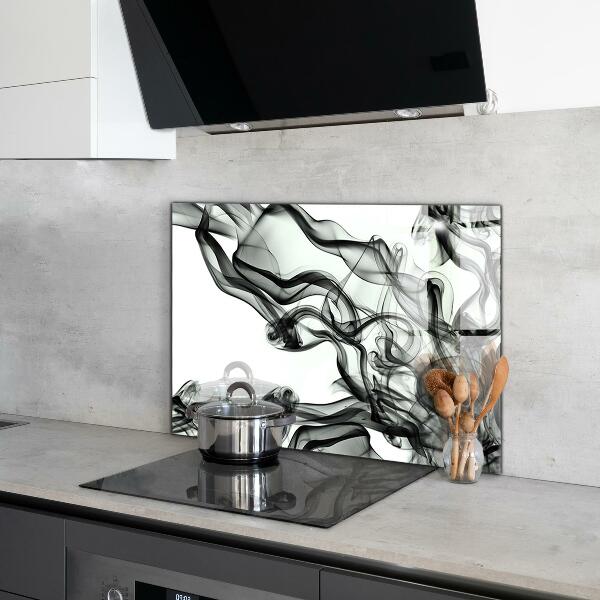 Skleněný panel Stuhy abstrakce kouře