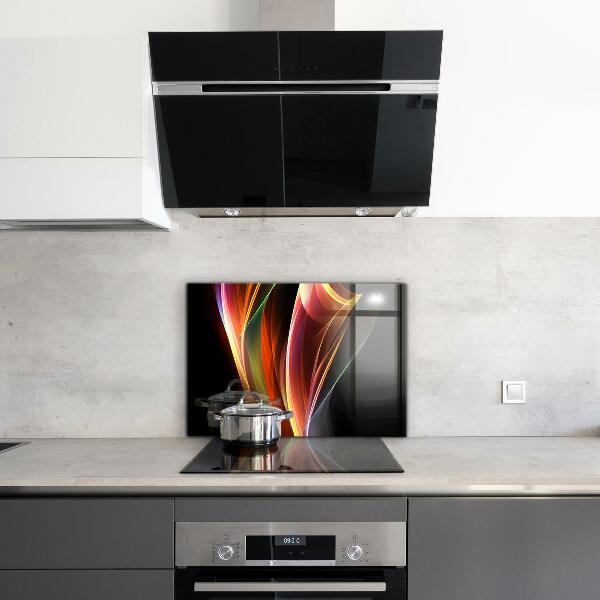 Skleněný panel Abstrakce energetických vln