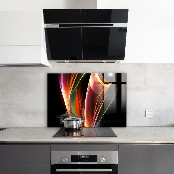 Skleněný panel Abstrakce energetických vln