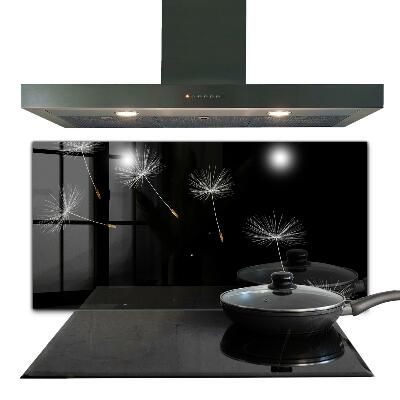 Skleněné obklady do kuchyně Pampelišky ve větru