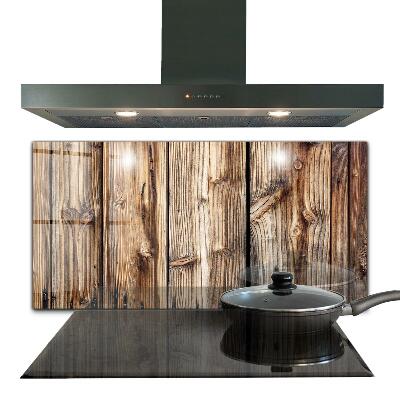 Kuchyňský skleněný panel Staré dubové dřevo