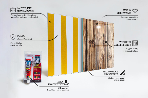 Kuchyňský skleněný panel Staré dubové dřevo