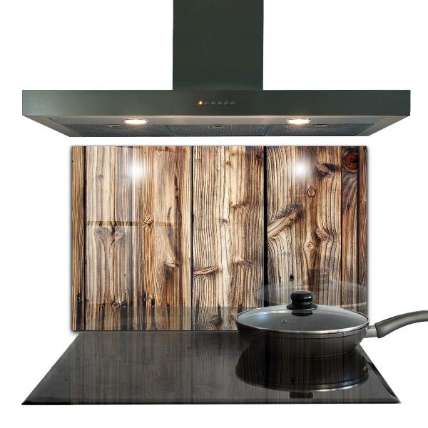 Kuchyňský skleněný panel Staré dubové dřevo