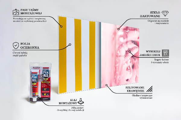 Skleněné obklady do kuchyně Růžový jemný květ