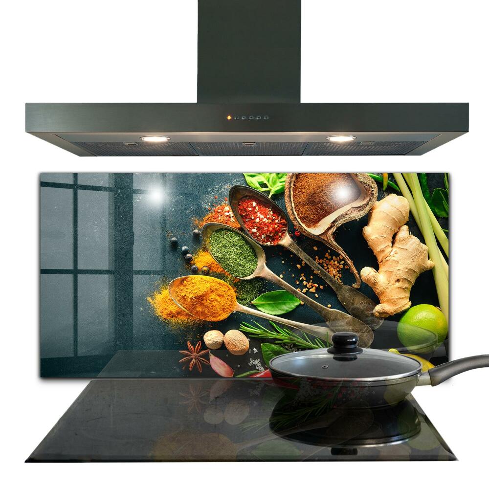 Skleněný panel Orientální kuchyně koření