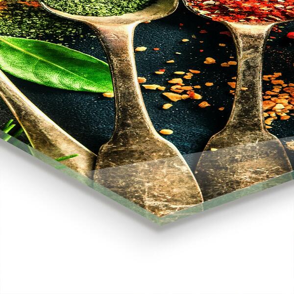 Skleněný panel Orientální kuchyně koření