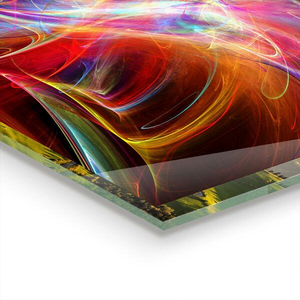 Skleněný panel Energetická směs barev