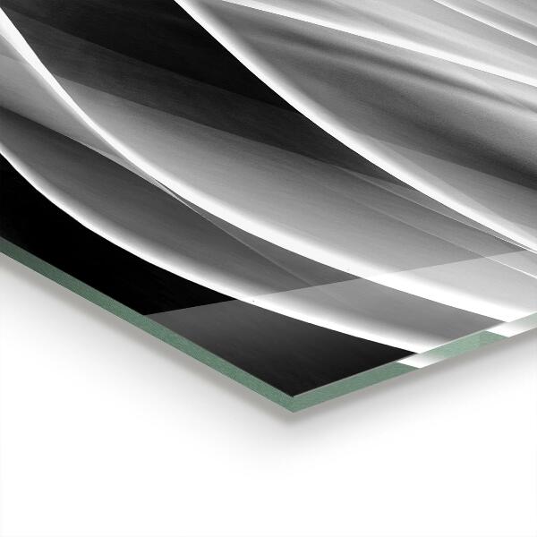 Skleněný panel Vlny abstrakce