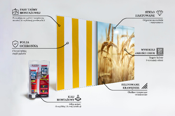 Skleněné obklady do kuchyně Obilné dary matky přírody