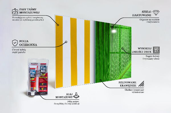 Skleněný panel Tropický palmový list