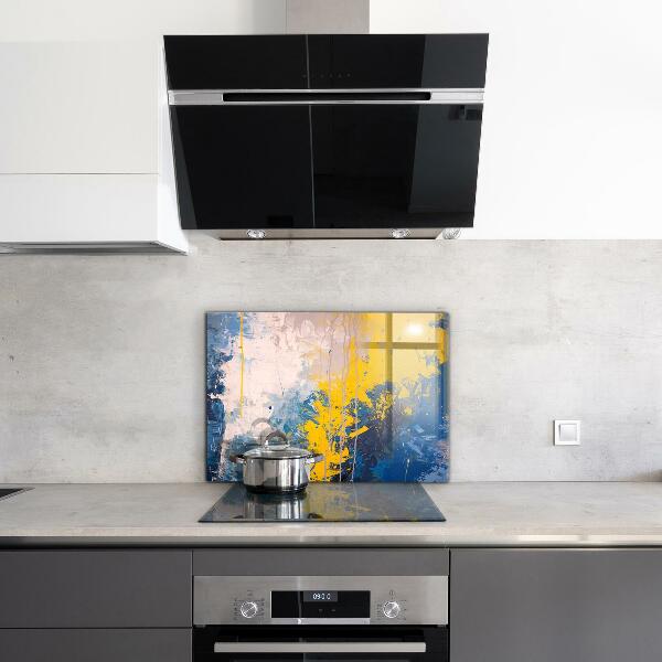 Skleněný panel Abstraktní barevné barvy