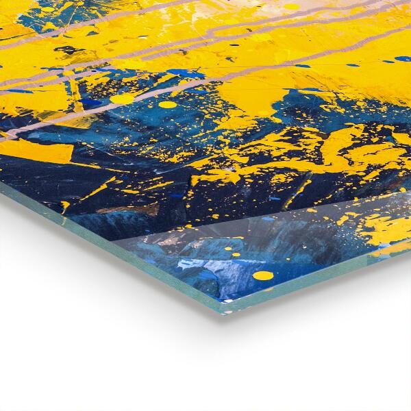 Skleněný panel Abstraktní barevné barvy