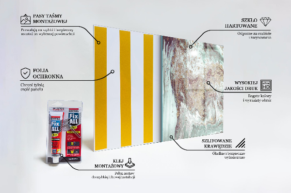 Skleněný panel Textura mramorového kamene