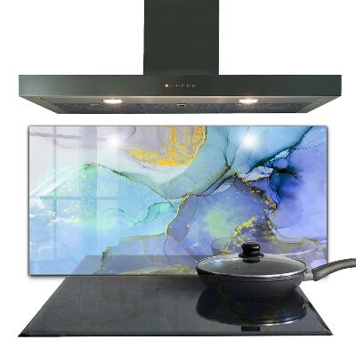 Skleněný panel Modrá energetická abstrakce