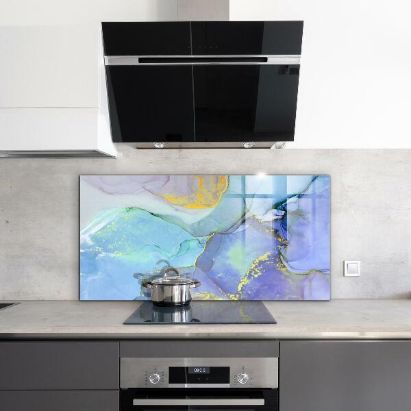 Skleněný panel Modrá energetická abstrakce