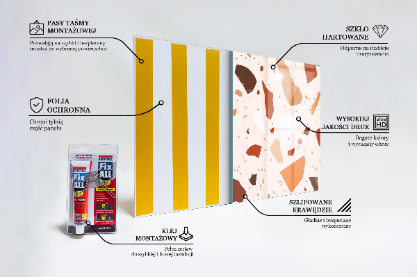 Skleněné obklady do kuchyně Terrazzo kámen terrazzo