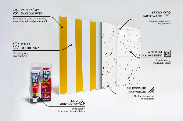 Skleněné obklady do kuchyně Jemné terrazzo terrazzo