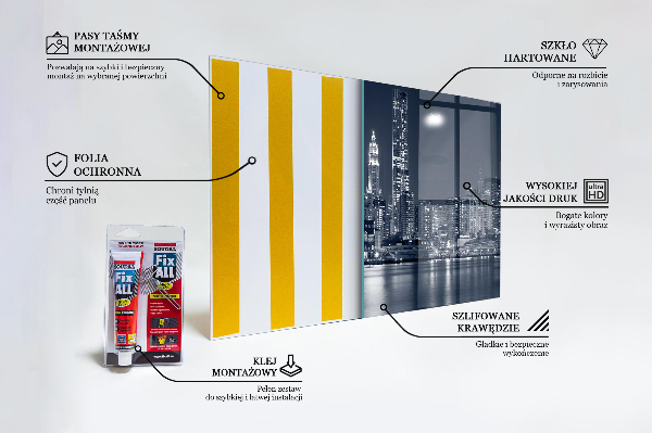 Skleněný panel Brooklyn bridge manhattan