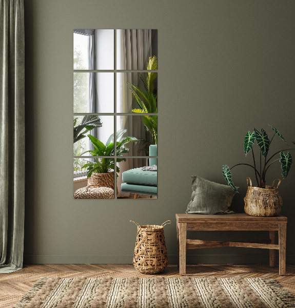 Zrcadlové dlaždice 6 ks 16x16 cm