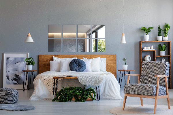 Zrcadlové obklady 6 ks 20x20 cm