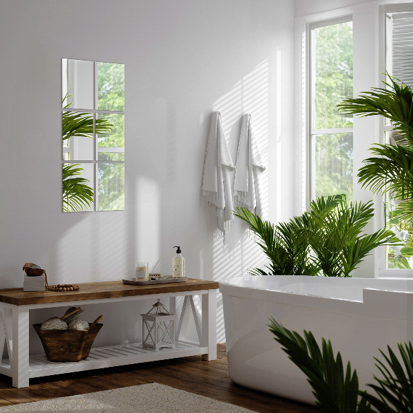 Nalepovací zrcadlové dlaždice 6 ks 30x16 cm