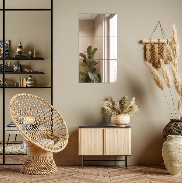 Nalepovací zrcadlové dlaždice 6 ks 30x16 cm