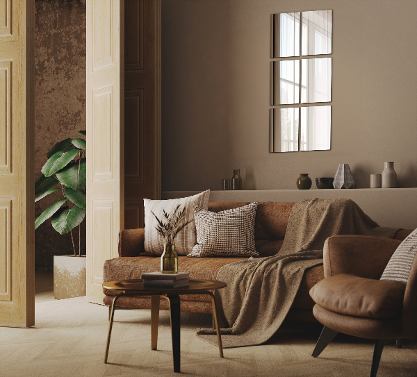 Samolepící zrcadlové obklady 6 ks 30x20 cm