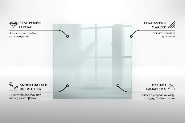 Sklo pod kamna 60x60 cm