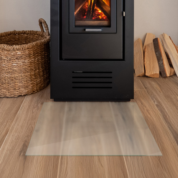Čtvercové poloprůsvitné sklo pod krb 60x60 cm