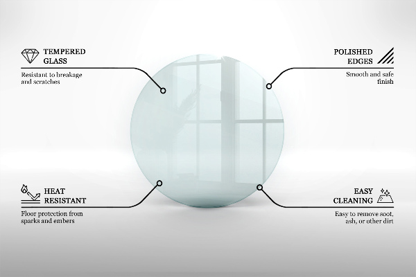 Podložka pod kamna fi100 cm