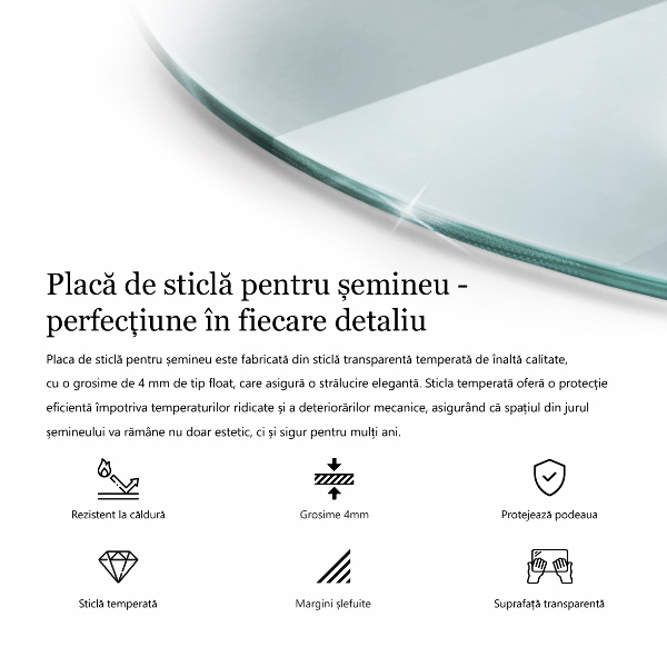 Podložka pod kamna fi90 cm