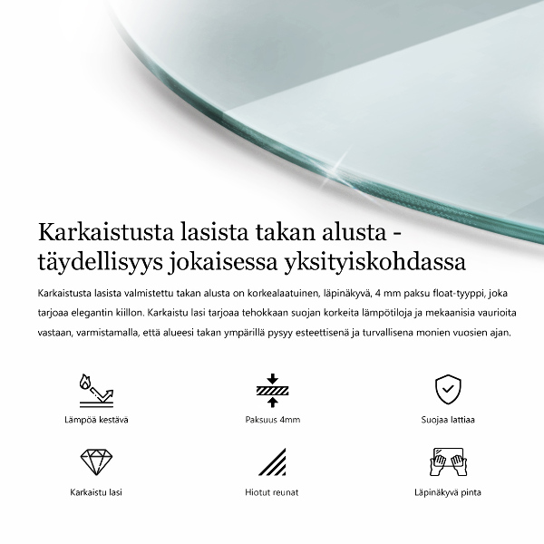 Podložka pod kamna fi90 cm