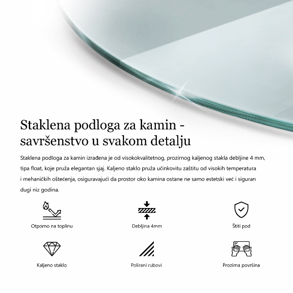 Podložka pod kamna fi90 cm