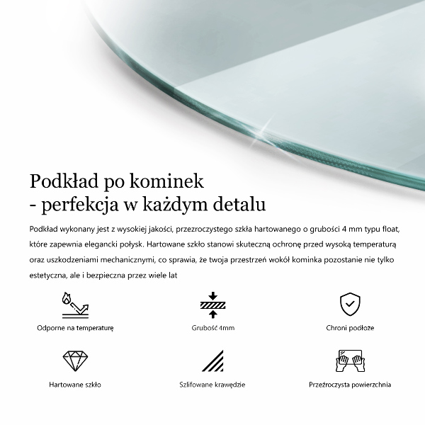 Podložka pod kamna fi90 cm