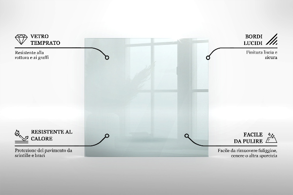 Sklo pod krbová kamna 80x60 cm