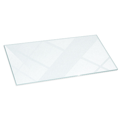 Obdélníkové poloprůsvitné sklo pod krb 100x50 cm