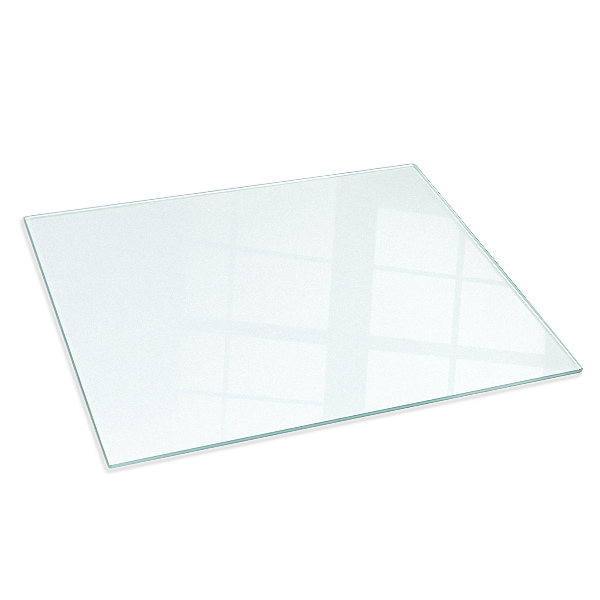 Obdélníkové poloprůsvitné sklo pod krb 100x70 cm