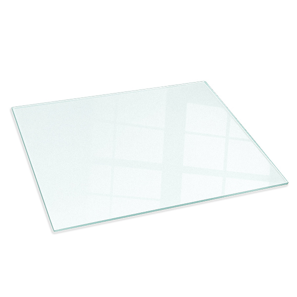 Obdélníkové poloprůsvitné sklo pod krb 80x60 cm