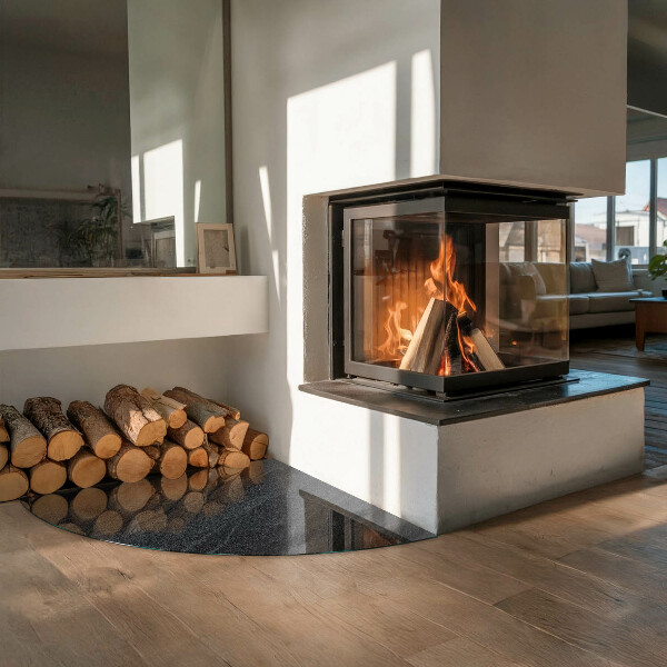 Sklo pod kamna Textura přírodního kamene