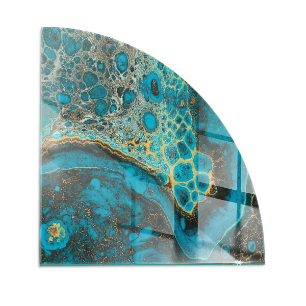 Sklo pod kamna Abstraktní organický vzor