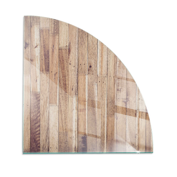 Sklo pod kamna Dřevěná deska v rozvržení