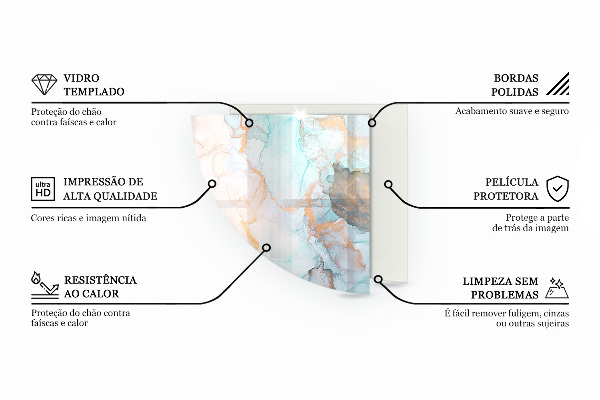 Sklo pod kamna Dřevěná deska s obilím