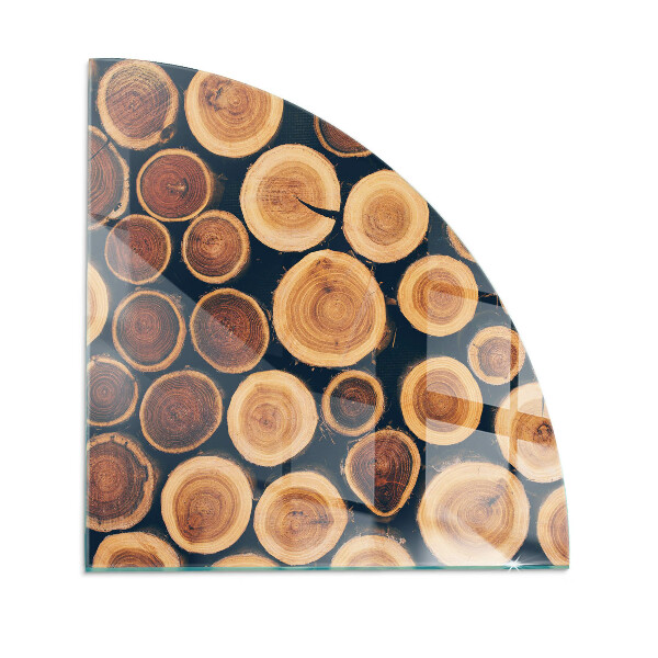 Sklo pod kamna Krabice s řezaným dřevem