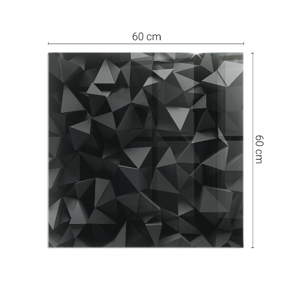 Čtvercové sklo před krb Trojrozměrná geometrie