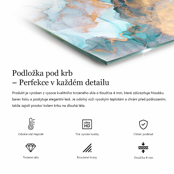 Čtvercové tvrzené sklo pod krbová kamna Textura surového betonu