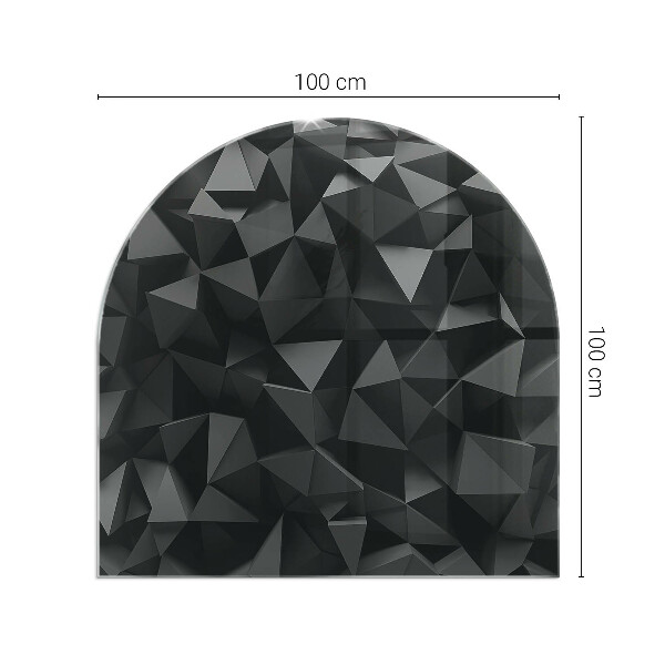 Nehořlavá podložka pod kamna Trojrozměrná geometrie